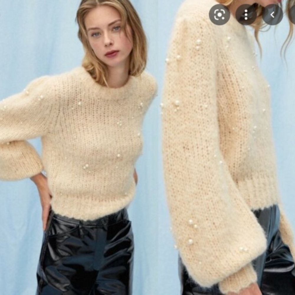 Aritzia Le Fou Wilfred Shimmy Sweater NWOT - Picture 6 of 6